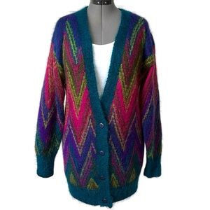 Vintage Michelle Stuart Mohair blend cardigan M